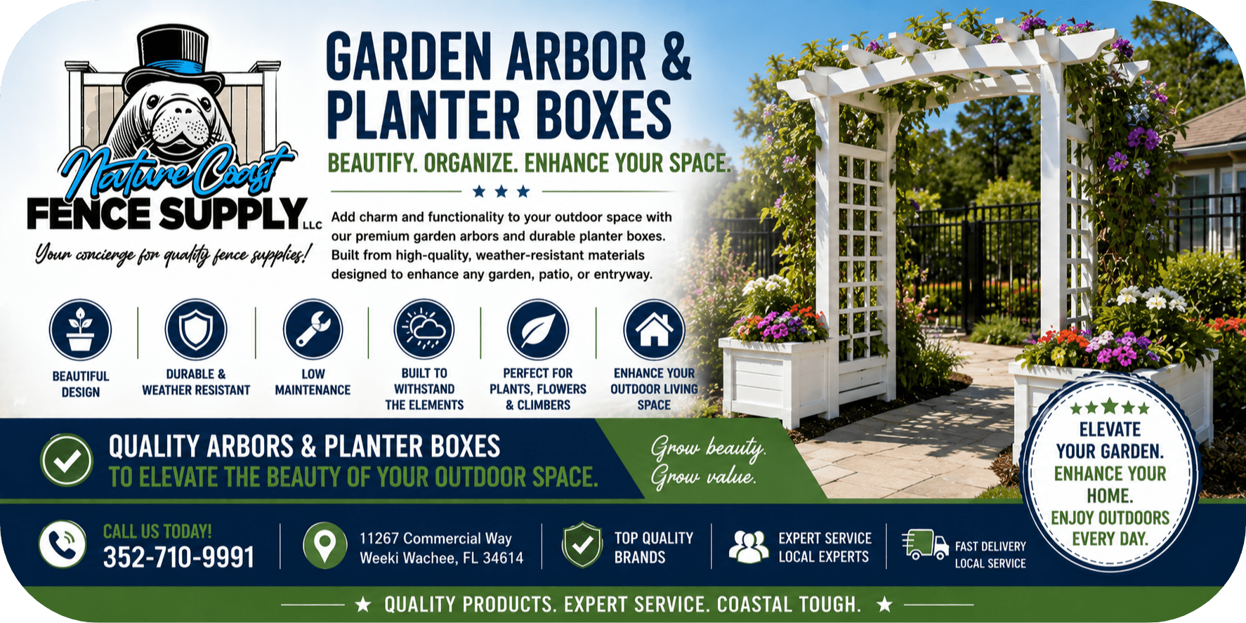 Garden Arbor Ad